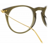 Linda Farrow - Ellis A Oval Optical Glasses in Green - LF54AC5OPT - Linda Farrow Eyewear