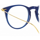 Linda Farrow - Ellis A Oval Optical Glasses in Navy - LF54AC3OPT - Linda Farrow Eyewear