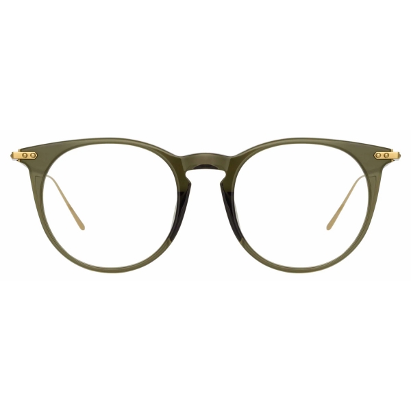 Linda Farrow - Ellis Oval Optical Glasses in Green - LF54C5OPT - Linda Farrow Eyewear