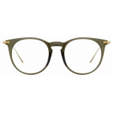 Linda Farrow - Ellis Oval Optical Glasses in Green - LF54C5OPT - Linda Farrow Eyewear