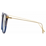 Linda Farrow - Ellis Oval Optical Glasses in Navy - LF54C3OPT - Linda Farrow Eyewear