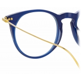 Linda Farrow - Ellis Oval Optical Glasses in Navy - LF54C3OPT - Linda Farrow Eyewear