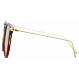 Linda Farrow - Ellis Oval Optical Glasses in Tortoiseshell - LF54C2OPT - Linda Farrow Eyewear