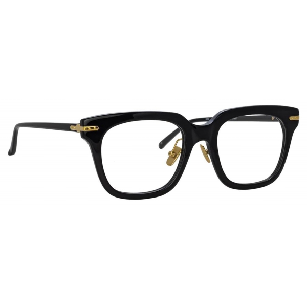 Linda Farrow - Empire D-Frame Optical Glasses in Black - LF28C1OPT - Linda Farrow Eyewear