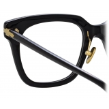 Linda Farrow - Empire D-Frame Optical Glasses in Black - LF28C1OPT - Linda Farrow Eyewear