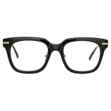 Linda Farrow - Empire D-Frame Optical Glasses in Black - LF28AC1OPT - Linda Farrow Eyewear