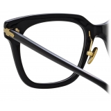 Linda Farrow - Empire D-Frame Optical Glasses in Black - LF28AC1OPT - Linda Farrow Eyewear