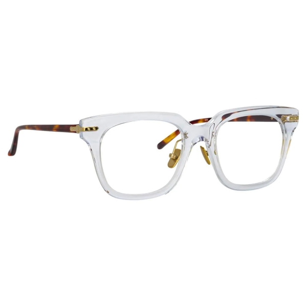 Linda Farrow - Empire D-Frame Optical Glasses in Clear - LF28C3OPT - Linda Farrow Eyewear
