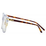 Linda Farrow - Empire D-Frame Optical Glasses in Clear - LF28C3OPT - Linda Farrow Eyewear