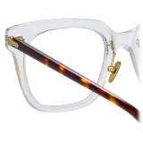 Linda Farrow - Empire D-Frame Optical Glasses in Clear - LF28C3OPT - Linda Farrow Eyewear