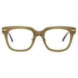 Linda Farrow - Empire D-Frame Optical Glasses in Green - LF28C4OPT - Linda Farrow Eyewear