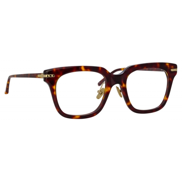 Linda Farrow - Empire D-Frame Optical Glasses in Tortoiseshell - LF28C2OPT - Linda Farrow Eyewear