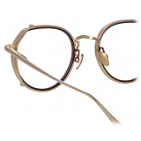 Linda Farrow - Falcon Angular Optical Glasses in Light Gold - LFL1387C2OPT - Linda Farrow Eyewear