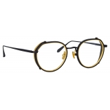 Linda Farrow - Falcon Angular Optical Glasses in Nickel - LFL1387C3OPT - Linda Farrow Eyewear