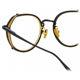 Linda Farrow - Falcon Angular Optical Glasses in Nickel - LFL1387C3OPT - Linda Farrow Eyewear