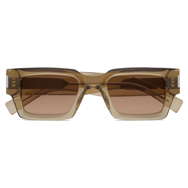 Yves Saint Laurent - SL 572 Sunglasses - Transparent Nude Silver - Sunglasses - Saint Laurent Eyewear