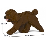 Jekca - Toy Poodle 02S-M05 - Lego - Sculpture - Construction - 4D - Brick Animals - Toys