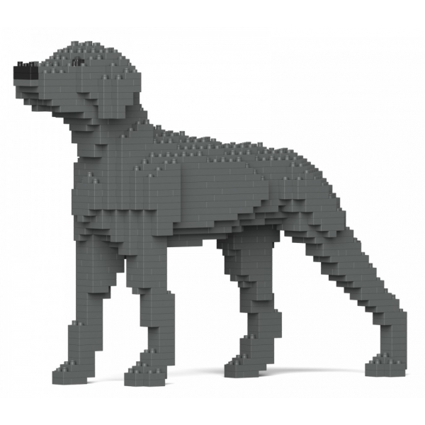 Jekca - Weimaraner 01S - Lego - Sculpture - Construction - 4D - Brick Animals - Toys