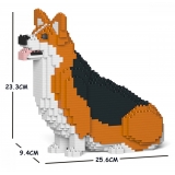 Jekca - Welsh Corgi 03S-M02 - Lego - Scultura - Costruzione - 4D - Animali di Mattoncini - Toys