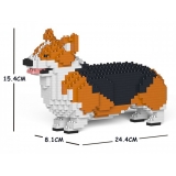 Jekca - Welsh Corgi 01S-M02 - Lego - Scultura - Costruzione - 4D - Animali di Mattoncini - Toys