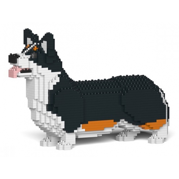Jekca - Welsh Corgi 02S-M03 - Lego - Sculpture - Construction - 4D - Brick Animals - Toys