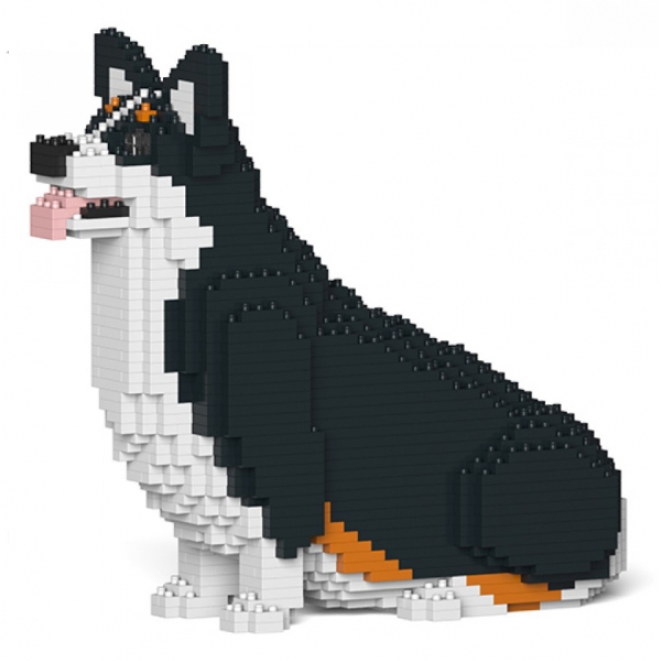 Jekca - Welsh Corgi 03S-M03 - Lego - Scultura - Costruzione - 4D - Animali di Mattoncini - Toys