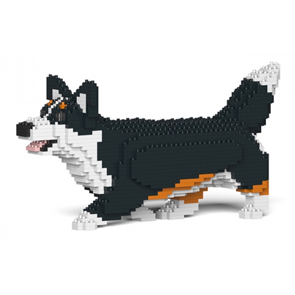 Jekca - Welsh Corgi 04S-M03 - Lego - Scultura - Costruzione - 4D - Animali di Mattoncini - Toys