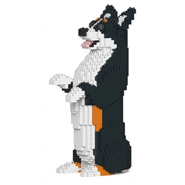 Jekca - Welsh Corgi 05S-M03 - Lego - Sculpture - Construction - 4D - Brick Animals - Toys
