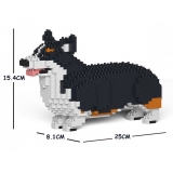 Jekca - Welsh Corgi 01S-M03 - Lego - Sculpture - Construction - 4D - Brick Animals - Toys