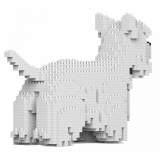 Jekca - West Highland White Terrier 01S - Lego - Scultura - Costruzione - 4D - Animali di Mattoncini - Toys