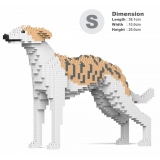 Jekca - Whippet Dog 01S - Lego - Scultura - Costruzione - 4D - Animali di Mattoncini - Toys