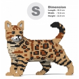 Jekca - Bengal Cat 4-in-1 Pack 01S-M01 - Lego - Sculpture - Construction - 4D - Brick Animals - Toys