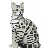 Jekca - Bengal Cat 4-in-1 Pack 01S-M02 - Lego - Scultura - Costruzione - 4D - Animali di Mattoncini - Toys