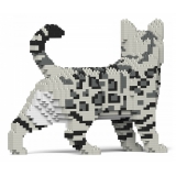 Jekca - Bengal Cat 4-in-1 Pack 01S-M02 - Lego - Scultura - Costruzione - 4D - Animali di Mattoncini - Toys