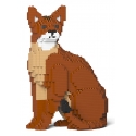 Jekca - Abyssinian Cat 02S - Lego - Sculpture - Construction - 4D - Brick Animals - Toys