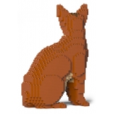 Jekca - Abyssinian Cat 02S - Lego - Sculpture - Construction - 4D - Brick Animals - Toys