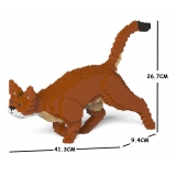 Jekca - Abyssinian Cat 03S - Lego - Scultura - Costruzione - 4D - Animali di Mattoncini - Toys