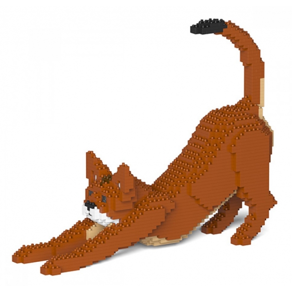 Jekca - Abyssinian Cat 04S - Lego - Scultura - Costruzione - 4D - Animali di Mattoncini - Toys