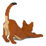 Jekca - Abyssinian Cat 04S - Lego - Sculpture - Construction - 4D - Brick Animals - Toys