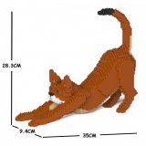 Jekca - Abyssinian Cat 04S - Lego - Scultura - Costruzione - 4D - Animali di Mattoncini - Toys