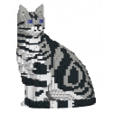 Jekca - American Shorthair Cat 01S-M01 - Lego - Sculpture - Construction - 4D - Brick Animals - Toys