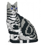 Jekca - American Shorthair Cat 01S-M01 - Lego - Scultura - Costruzione - 4D - Animali di Mattoncini - Toys