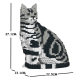 Jekca - American Shorthair Cat 01S-M01 - Lego - Sculpture - Construction - 4D - Brick Animals - Toys