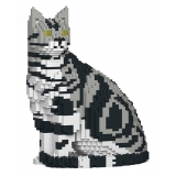 Jekca - American Shorthair Cat 01S-M01 - Lego - Sculpture - Construction - 4D - Brick Animals - Toys