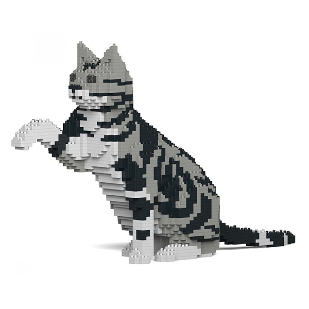 Jekca - American Shorthair - Gatto Arancione - 03S-M01 - Lego - Scultura -  Costruzione - 4D - Animali di Mattoncini - Toys - Avvenice