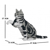 Jekca - American Shorthair Cat 03S-M01 - Lego - Sculpture - Construction - 4D - Brick Animals - Toys
