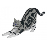 Jekca - American Shorthair Cat 04S-M01 - Lego - Scultura - Costruzione - 4D - Animali di Mattoncini - Toys