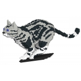 Jekca - American Shorthair Cat 06S-M01 - Lego - Scultura - Costruzione - 4D - Animali di Mattoncini - Toys