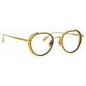 Linda Farrow - Occhiali da Vista Angolare Falcon in Oro Giallo - LFL1387C1OPT - Linda Farrow Eyewear