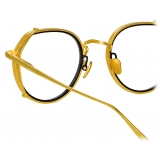 Linda Farrow - Falcon Angular Optical Glasses in Yellow Gold - LFL1387C1OPT - Linda Farrow Eyewear